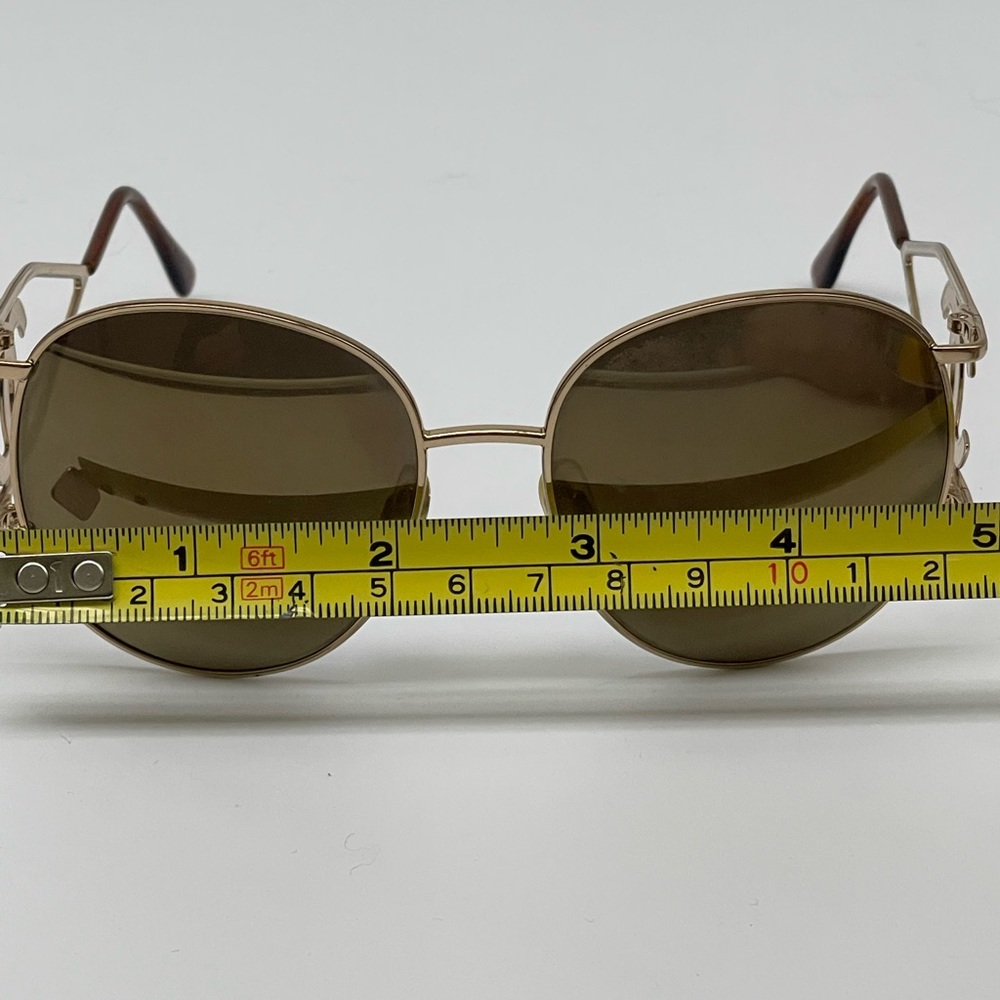 Chanel Vintage Miller 05258 Sunglasses Gold Mirror 90’s Italy Case Case Rare See - Picture 12 of 16